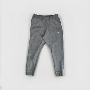 Vintage Y2K Nike Swoosh Grey Sweatpants Heavyweight Classic Loose Pants Large